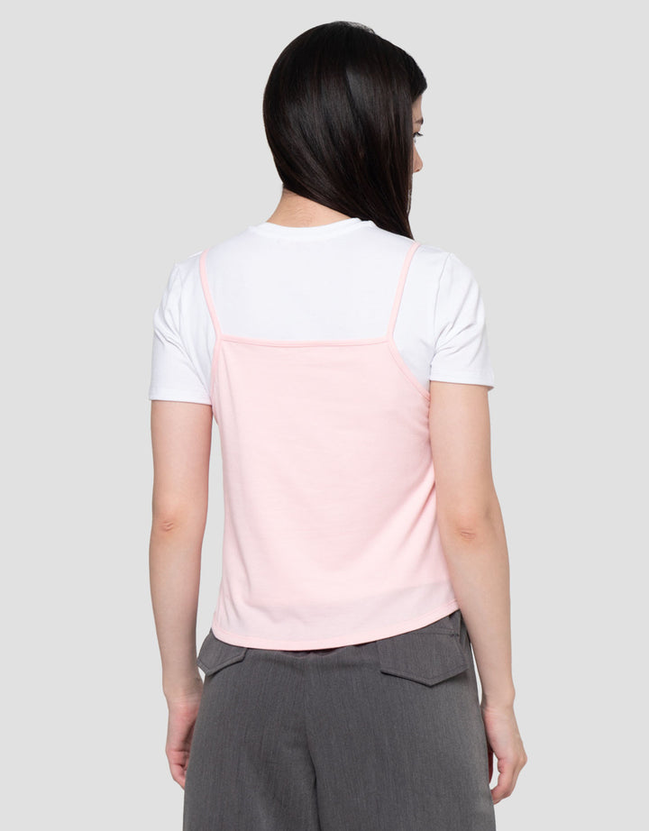 Nevada Two Pieces With Tanktop Kaos Wanita
