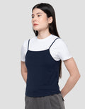 Nevada Two Pieces With Tanktop Kaos Wanita