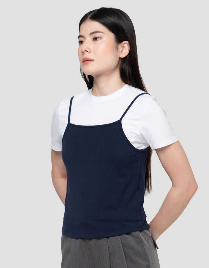 Nevada Two Pieces With Tanktop Kaos Wanita