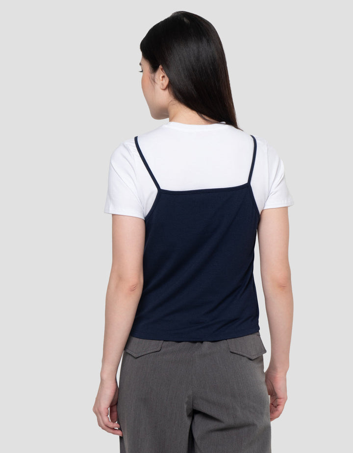 Nevada Two Pieces With Tanktop Kaos Wanita