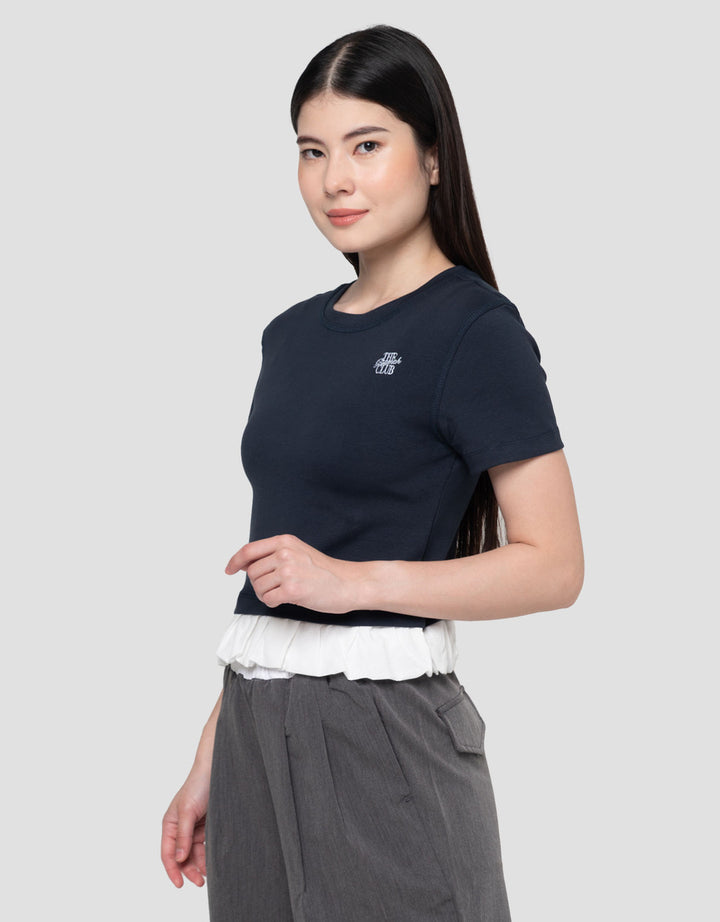 Nevada Rib Spndx With Ruffle Kaos Wanita