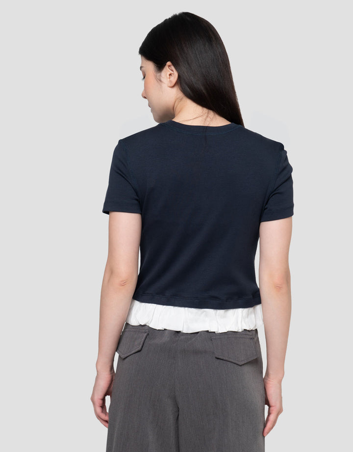 Nevada Rib Spndx With Ruffle Kaos Wanita