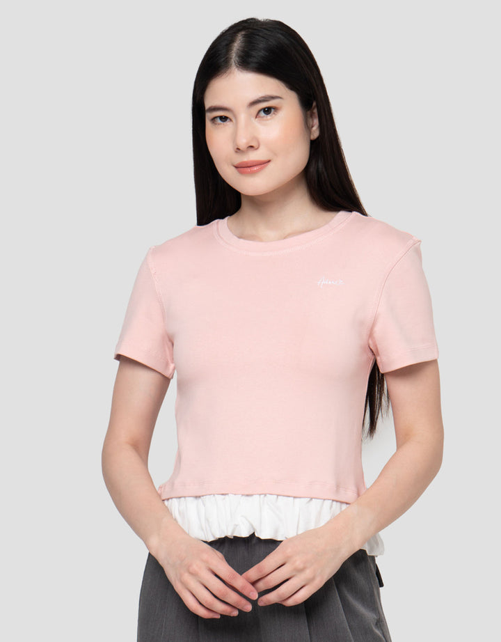 Nevada Rib Spndx With Ruffle Kaos Wanita