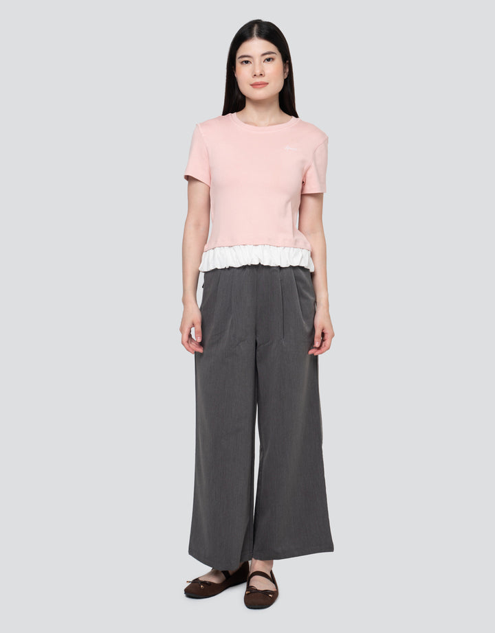 Nevada Rib Spndx With Ruffle Kaos Wanita