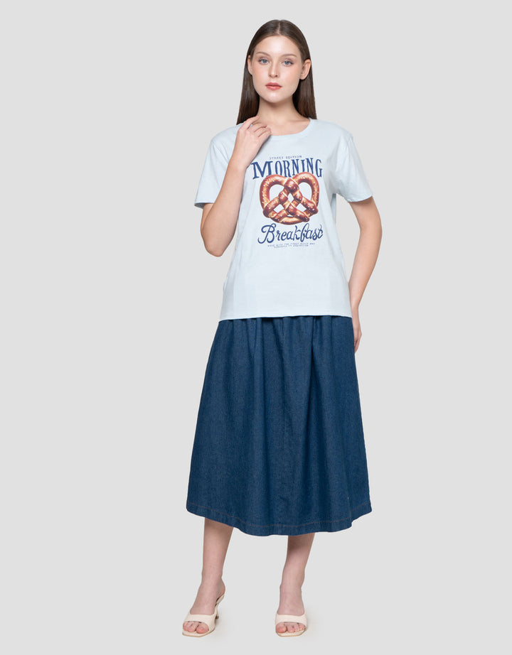 Nevada Comb Morning Breakfast Kaos Wanita