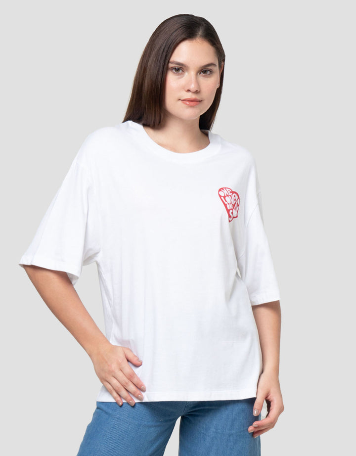 Nevada Comb One Love One Heart Kaos Wanita