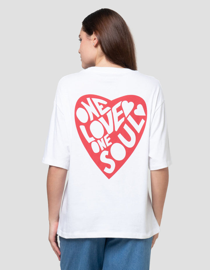 Nevada Comb One Love One Heart Kaos Wanita