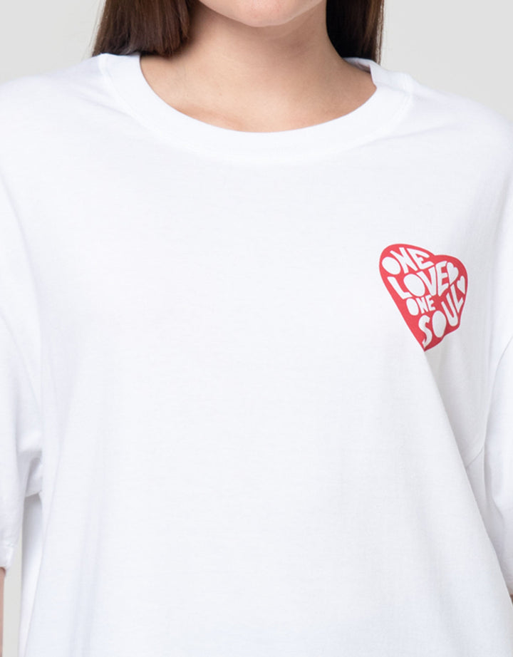 Nevada Comb One Love One Heart Kaos Wanita