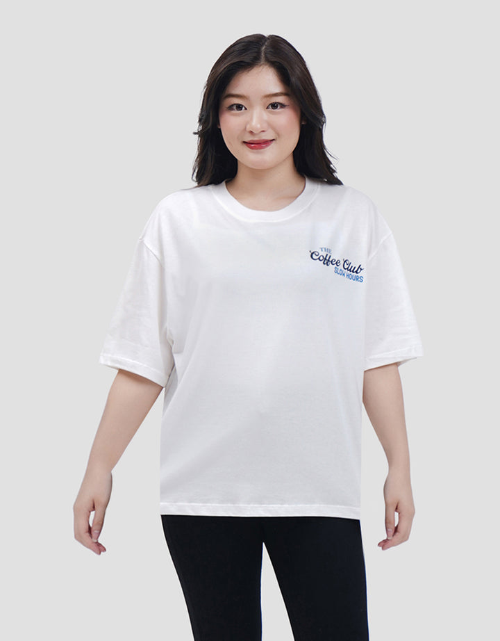 Nevada Comb Happy Break Kaos Oversize Wanita