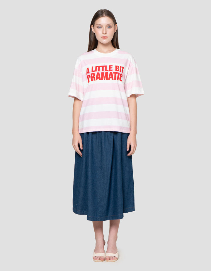 Nevada Comb Stripe A Little Dramatic Kaos Oversize Wanita