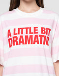 Nevada Comb Stripe A Little Dramatic Kaos Oversize Wanita