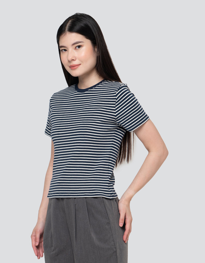 Nevada Stripe Small Stripe Kaos Wanita