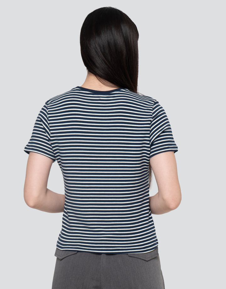 Nevada Stripe Small Stripe Kaos Wanita