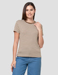 Nevada Reguler Stripe Kaos Wanita
