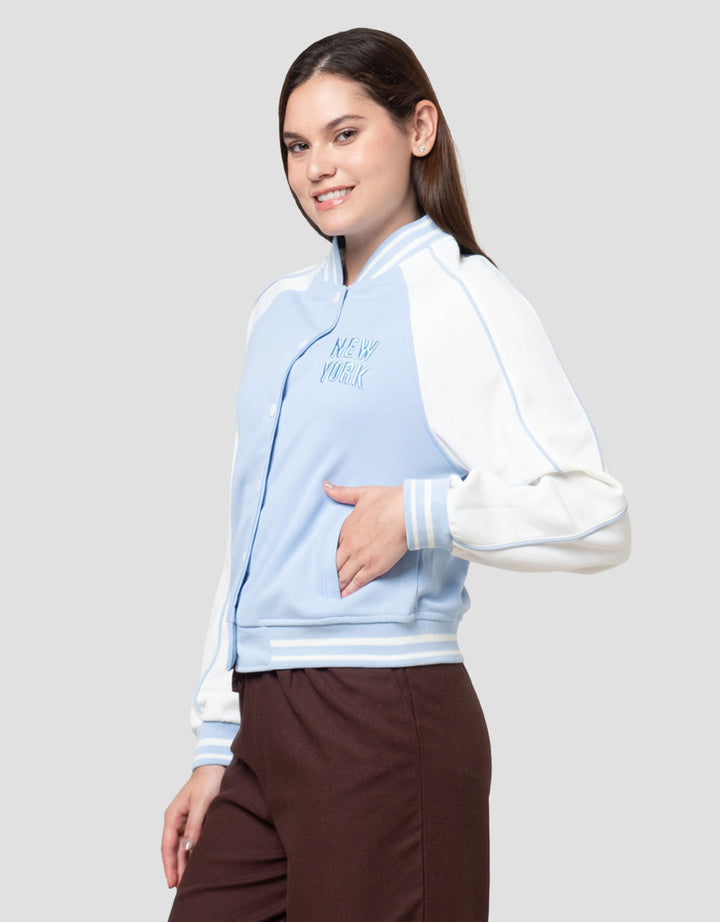 Nevada Reg Dk Raglan New York Jaket Wanita