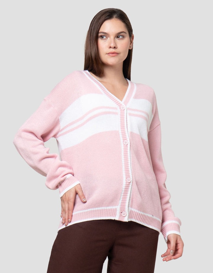 Nevada Solid Ov Flat Knit Jaket Wanita