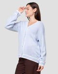 Nevada Solid Ov Flat Knit Jaket Wanita