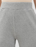 Nevada Sueding Knit Wide Leg Celana Panjang Wanita