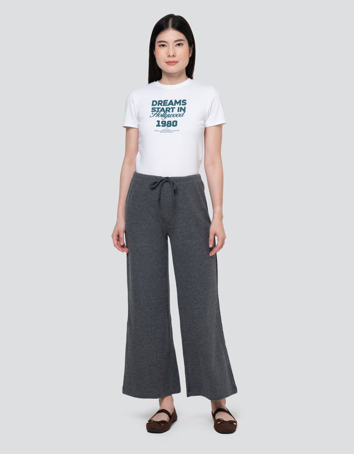 Nevada Sueding Small Waist Band Celana Panjang Wanita