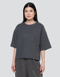 Nevada Boxy Ov Sueding Knit Sweater Wanita