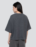Nevada Boxy Ov Sueding Knit Sweater Wanita