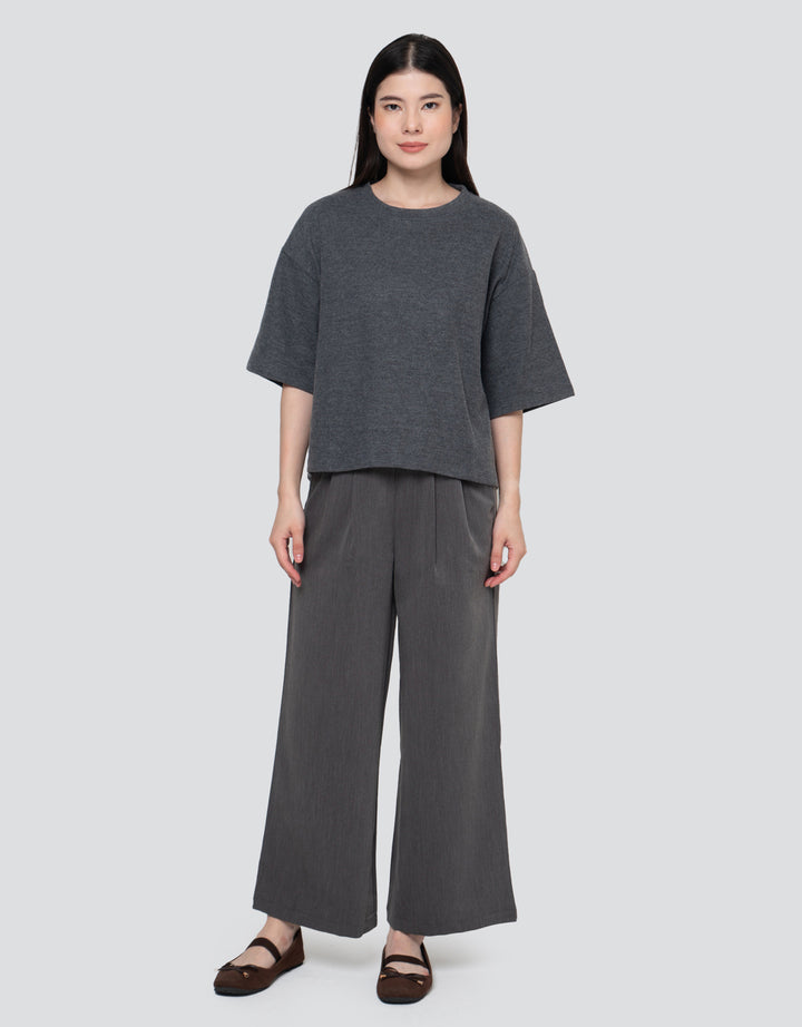 Nevada Boxy Ov Sueding Knit Sweater Wanita