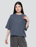 Nevada Boxy Ov Sueding Knit Sweater Wanita