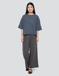 Nevada Boxy Ov Sueding Knit Sweater Wanita