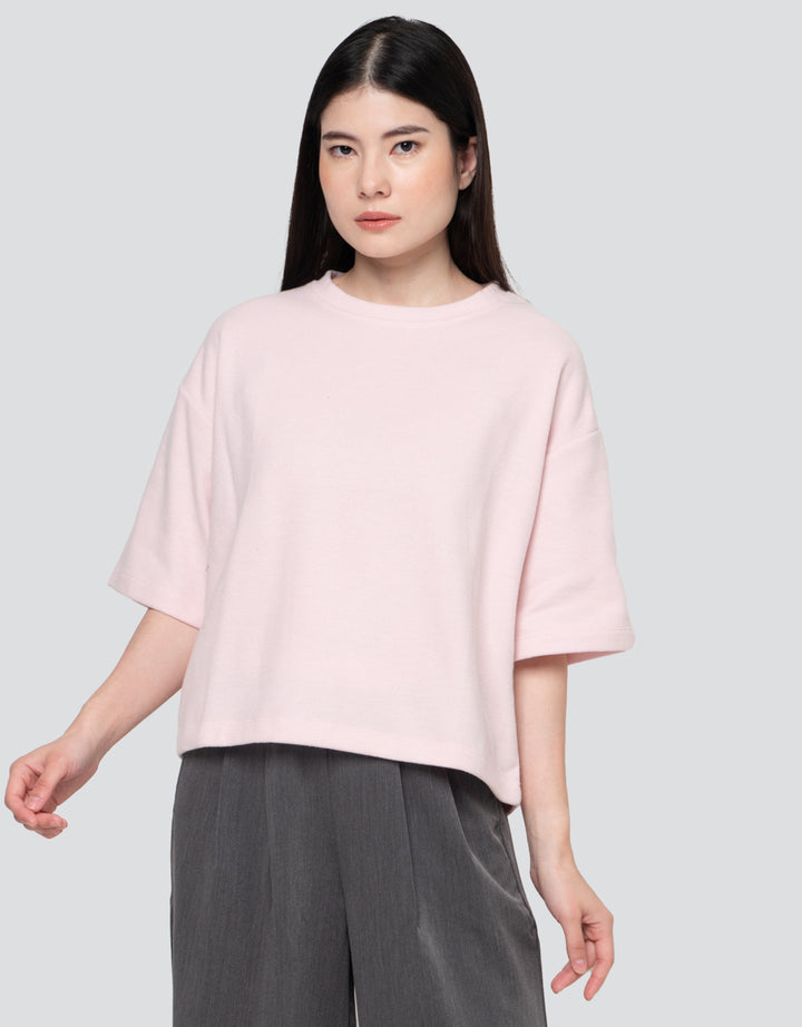 Nevada Boxy Ov Sueding Knit Sweater Wanita