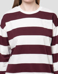 Nevada Reg Baby Terry Stripe Sweater Wanita