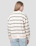 Nevada Reg French Collar Stripe Sweater Wanita