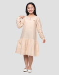 Nevada Ribbon Accent Midi Dress Woven Anak Perempuan