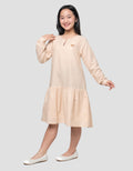 Nevada Ribbon Accent Midi Dress Woven Anak Perempuan