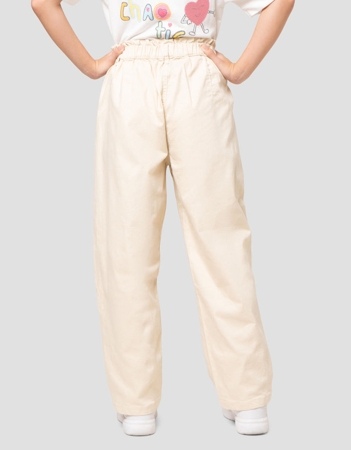 Nevada Barrel Fit Paperbag Waist Celana Anak Perempuan