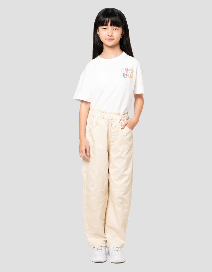 Nevada Barrel Fit Paperbag Waist Celana Anak Perempuan