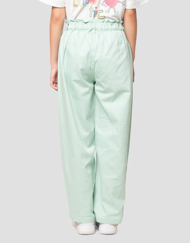 Nevada Barrel Fit Paperbag Waist Celana Anak Perempuan