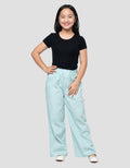 Nevada Woven Wide Leg Carpenter Celana Anak Perempuan