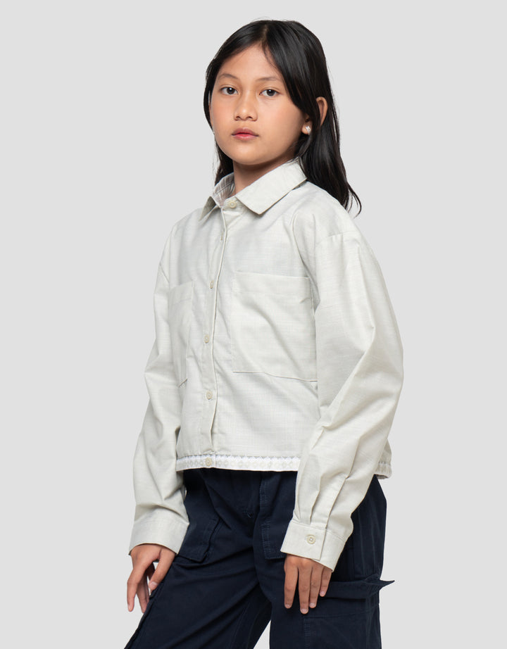 Nevada Stopper Motif Wajik Kemeja Anak Perempuan