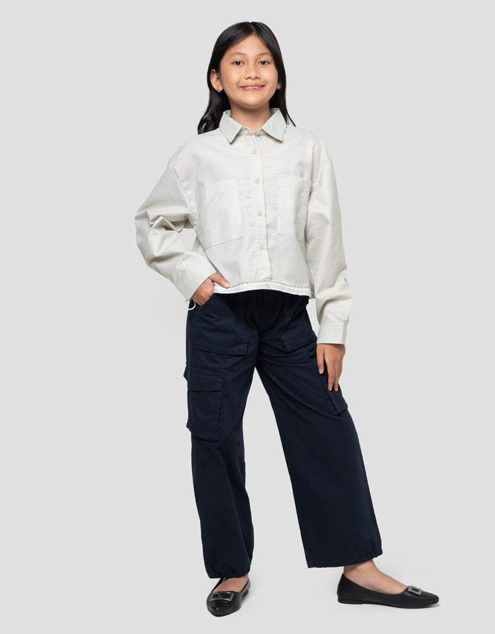 Nevada Stopper Motif Wajik Kemeja Anak Perempuan