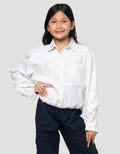 Nevada Stopper Motif Garis Kemeja Anak Perempuan