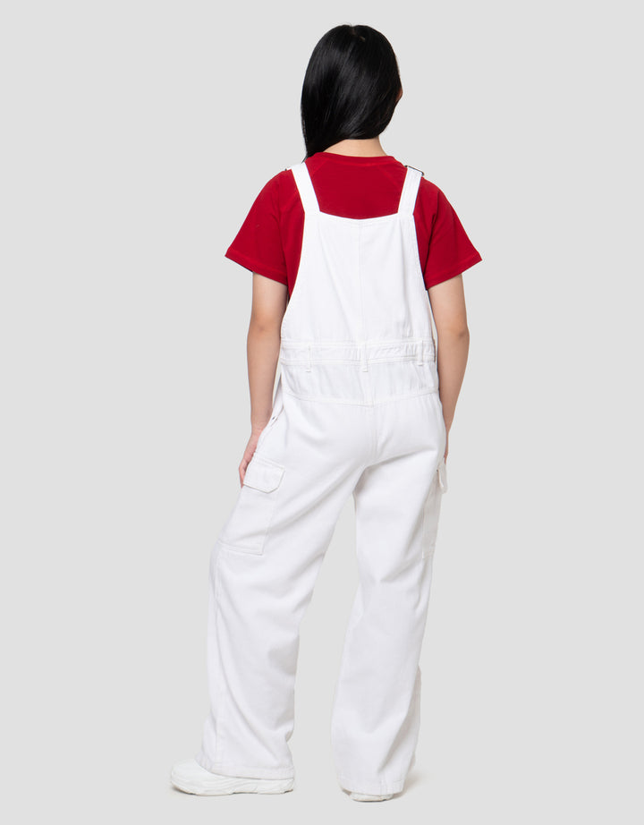 Nevada Kantong Jumpusuit Denim Anak Perempuan