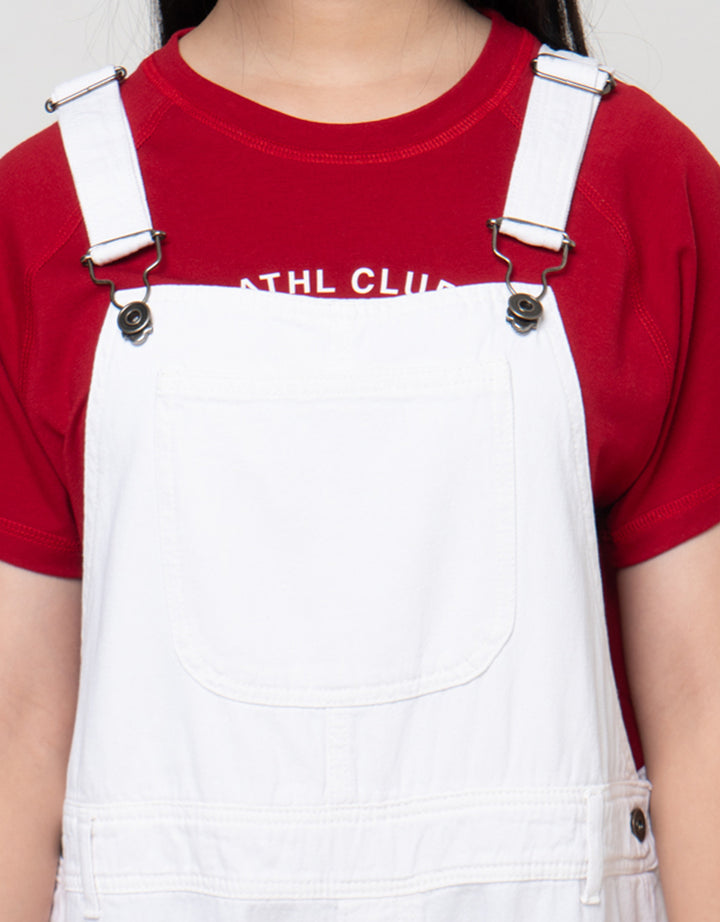 Nevada Kantong Jumpusuit Denim Anak Perempuan