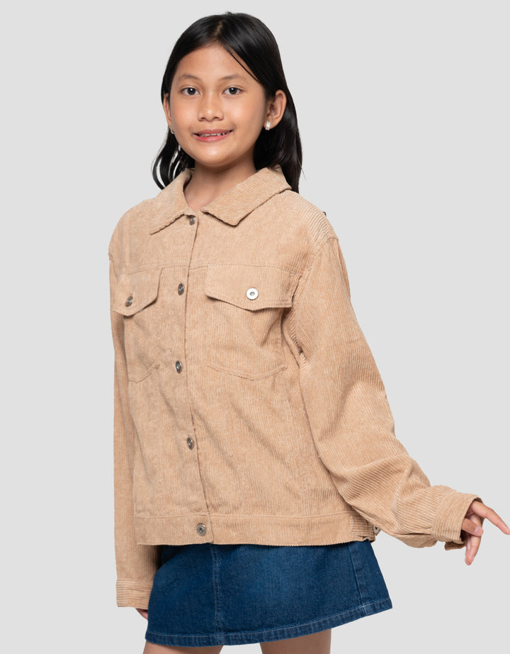 Nevada Corduray Kantong Basic Bobok Jaket Anak Perempuan