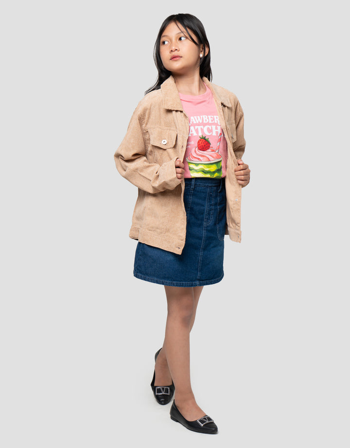 Nevada Corduray Kantong Basic Bobok Jaket Anak Perempuan