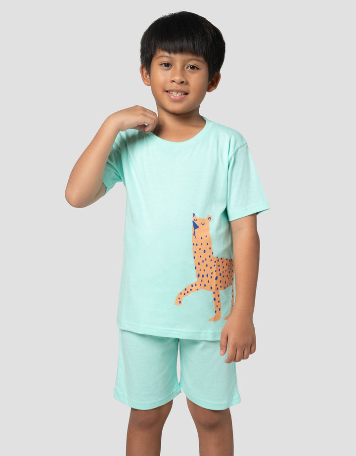 Little M Llama Polkadot Pakaian Setelan Anak Laki-laki