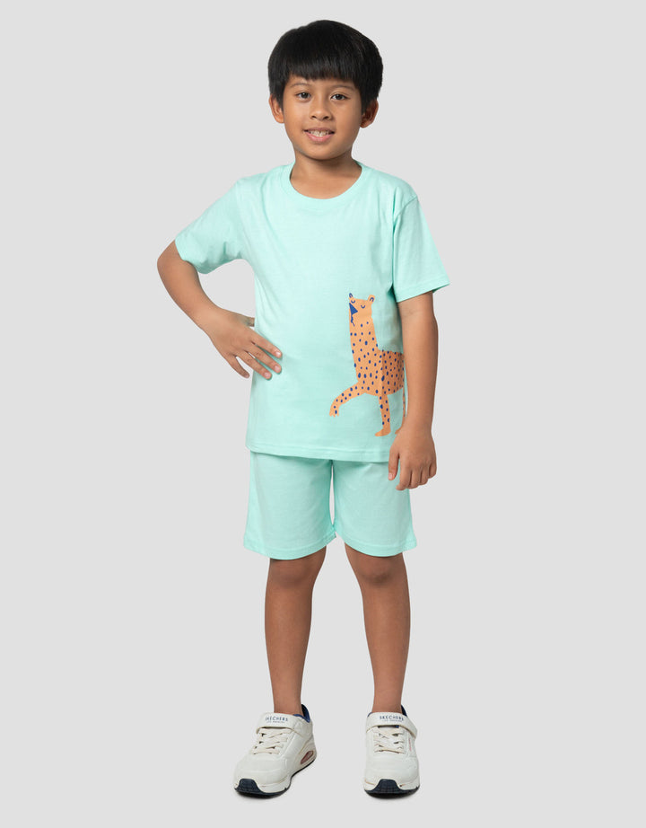 Little M Llama Polkadot Pakaian Setelan Anak Laki-laki