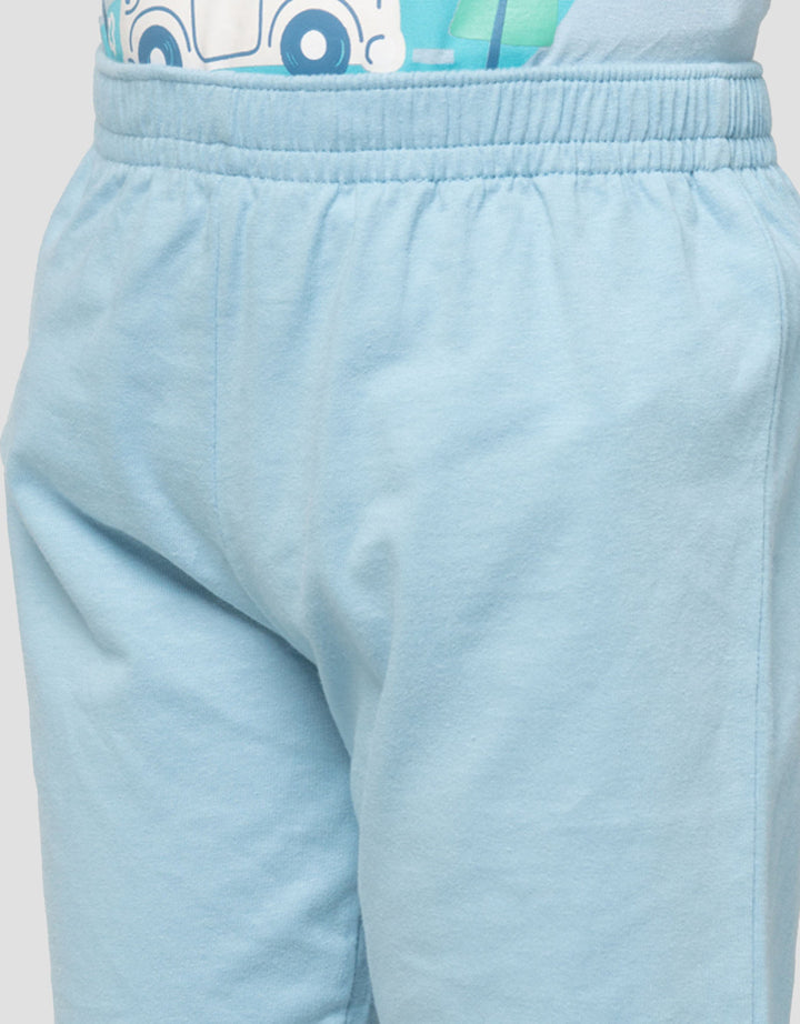 Little M Fire Fighter Road Pakaian Setelan Anak Laki-laki