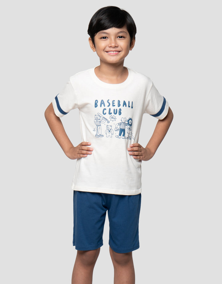 Little M Baseball Club Animal Pakaian Setelan Anak Laki-laki
