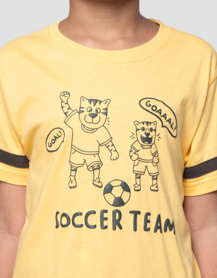 Little M Soccer Team Tiger Pakaian Setelan Anak Laki-laki