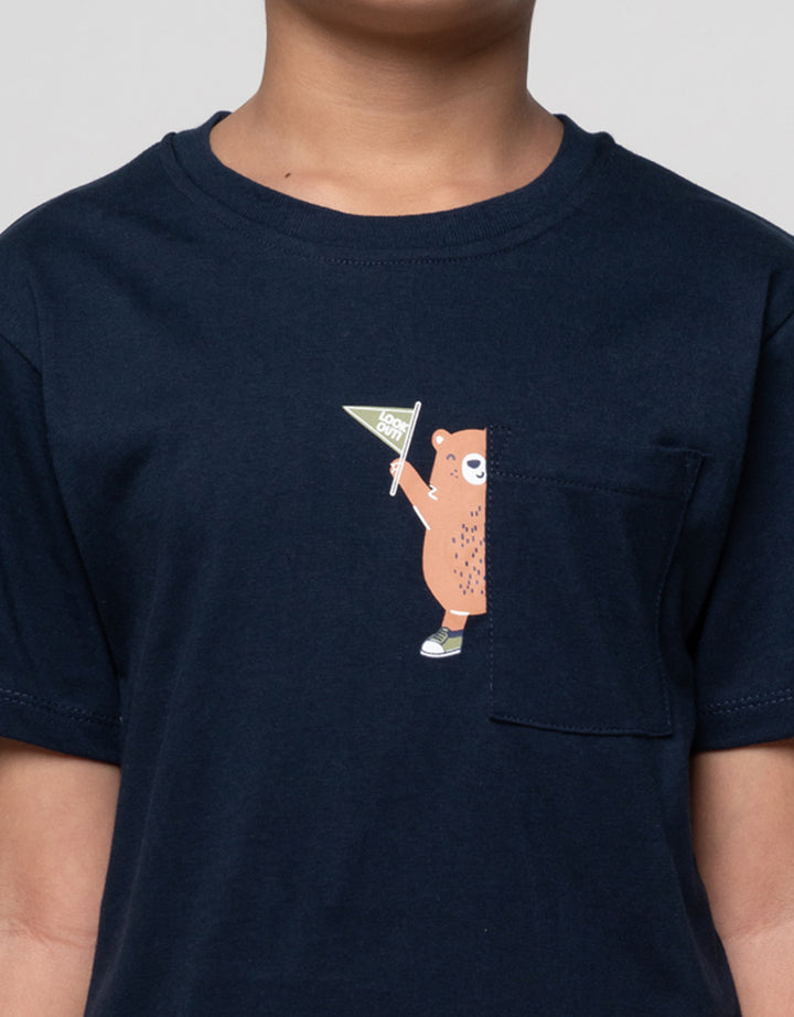 Little M Bear Kantong Pakaian Setelan Anak Laki-laki